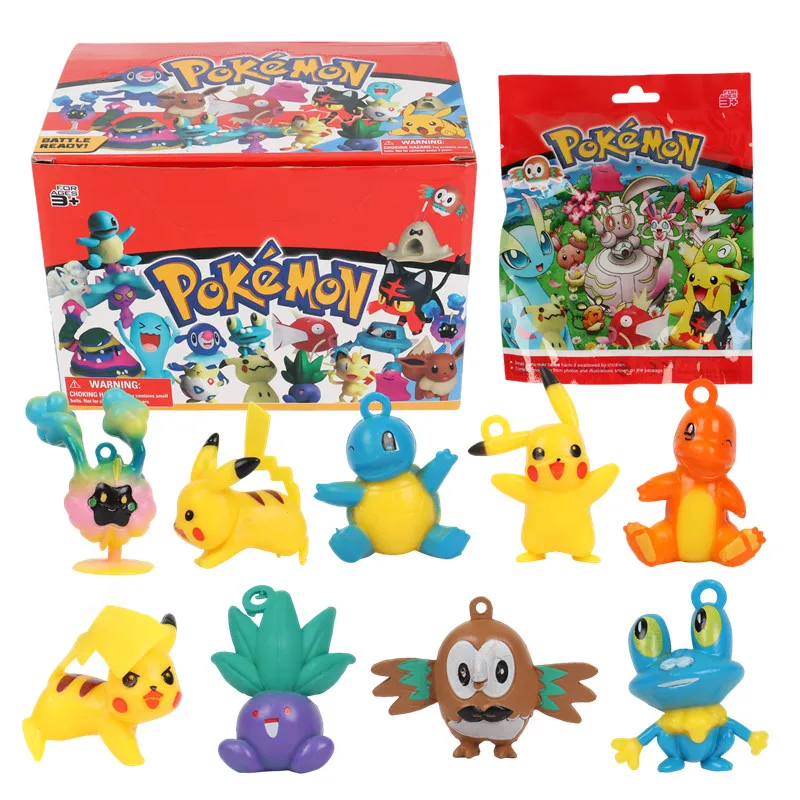 24 пакет(и)/кутия, набор от играчки с фигура pokemon, аниме, модел Пикачу, играчки, подарък за рожден ден за деца . ' - ' . 0