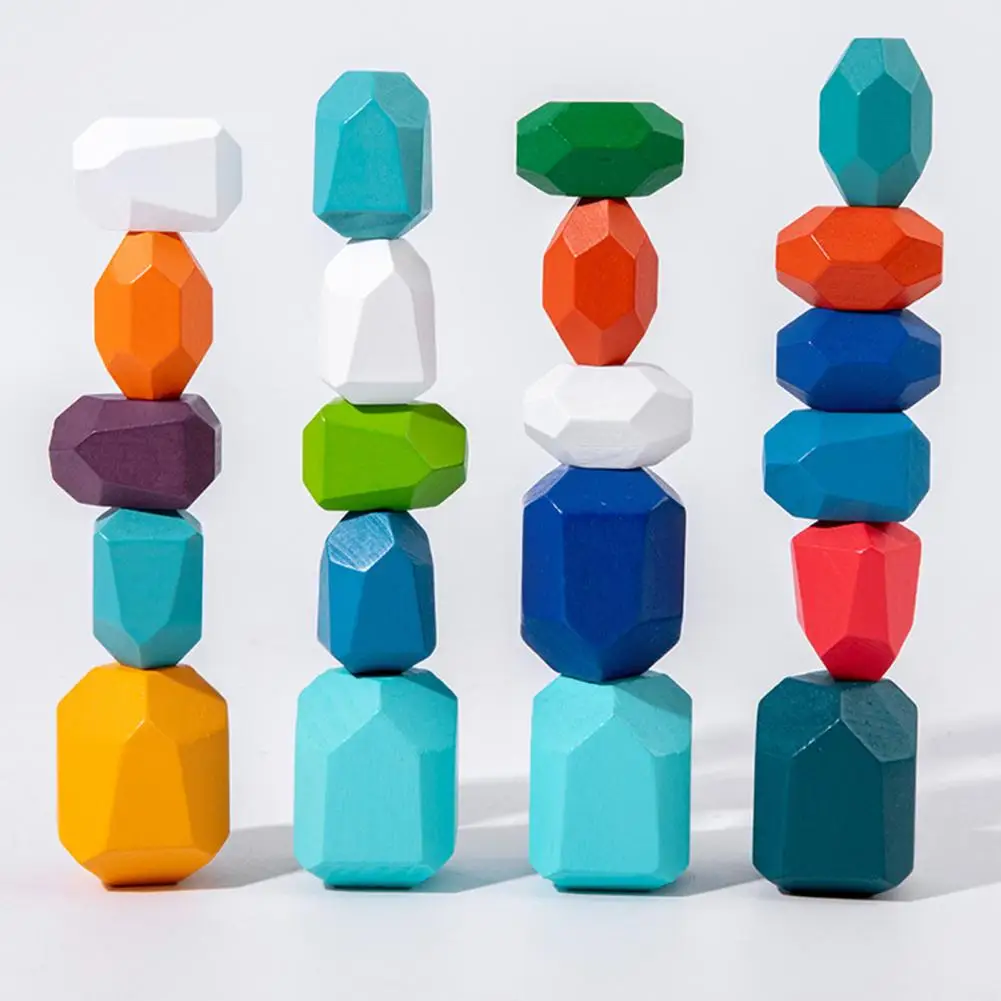 Сглобяеми играчки Монтесори Многофункционални Дървени Сглобяеми играчки за деца, Които Търпение и Логически умения с помощта на 21 Мастило камък . ' - ' . 0