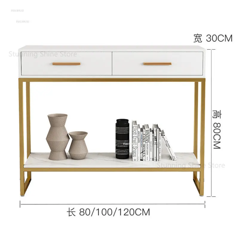 Конзолни маси в скандинавски минимализме Декоративна конзола за Разделяне Модерни мебели за хола Конзола маса за антре . ' - ' . 5