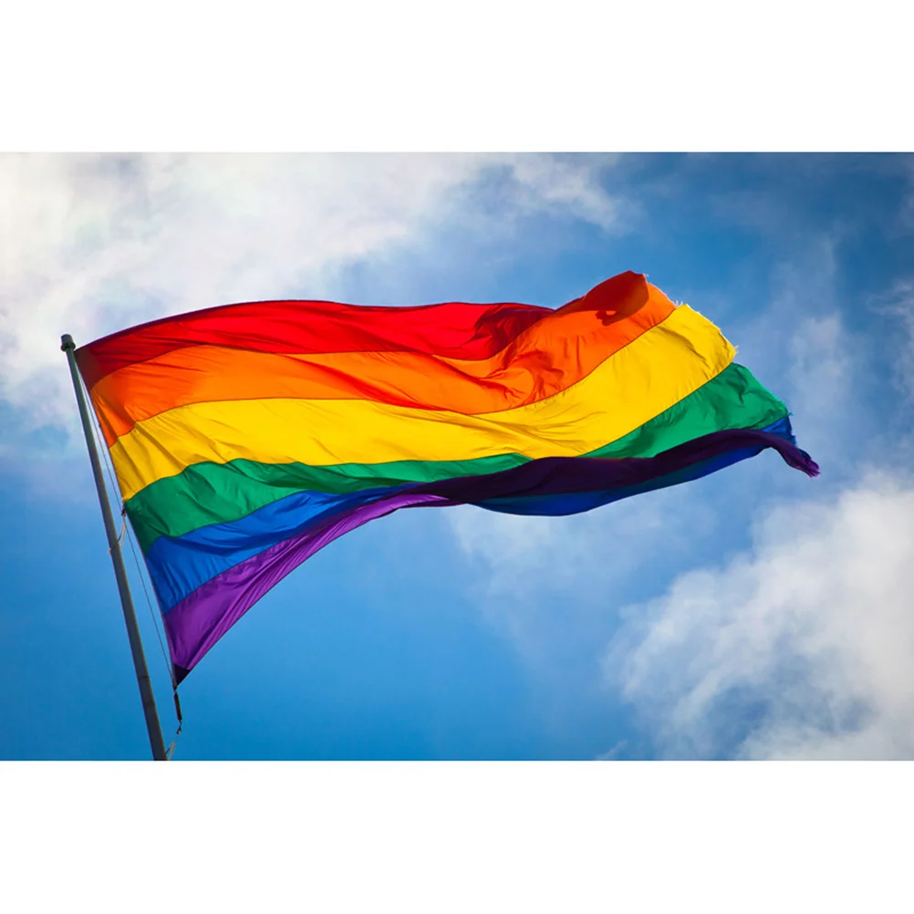 флаг pride banner от полиестер с две метални втулками (60 * 90 см) . ' - ' . 5