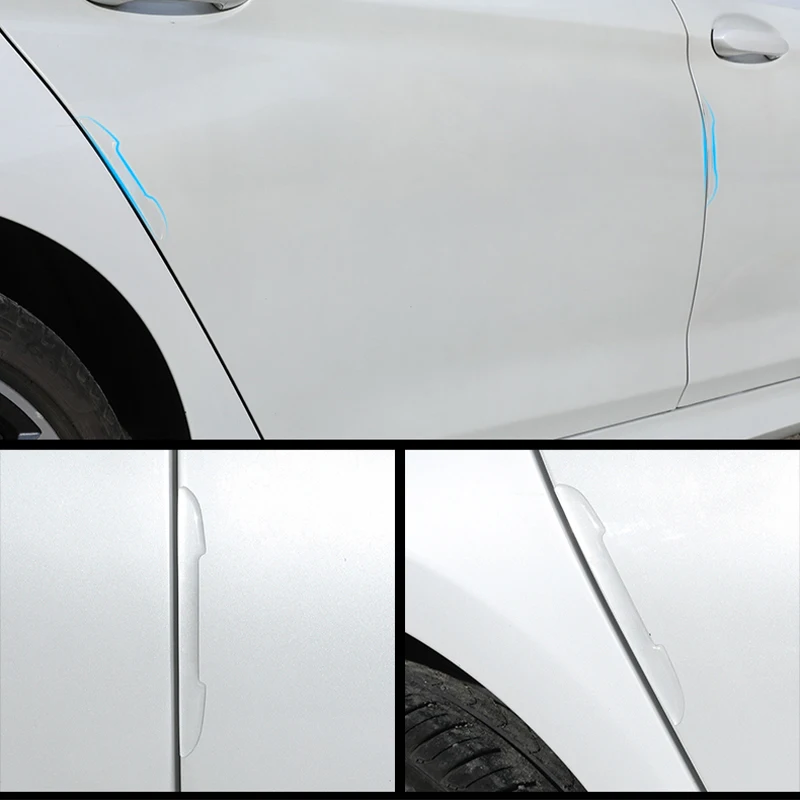 Прозрачни стикери за защита на вратите на автомобила От сблъсъци За Vw Passat B5 Ford Focus Mk3 Mercedes W177 Kia Soul . ' - ' . 4
