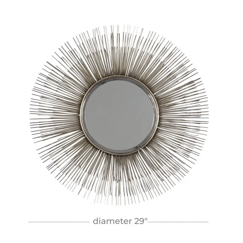 Модерна елегантна сребърна елегантна стенно огледало 29 