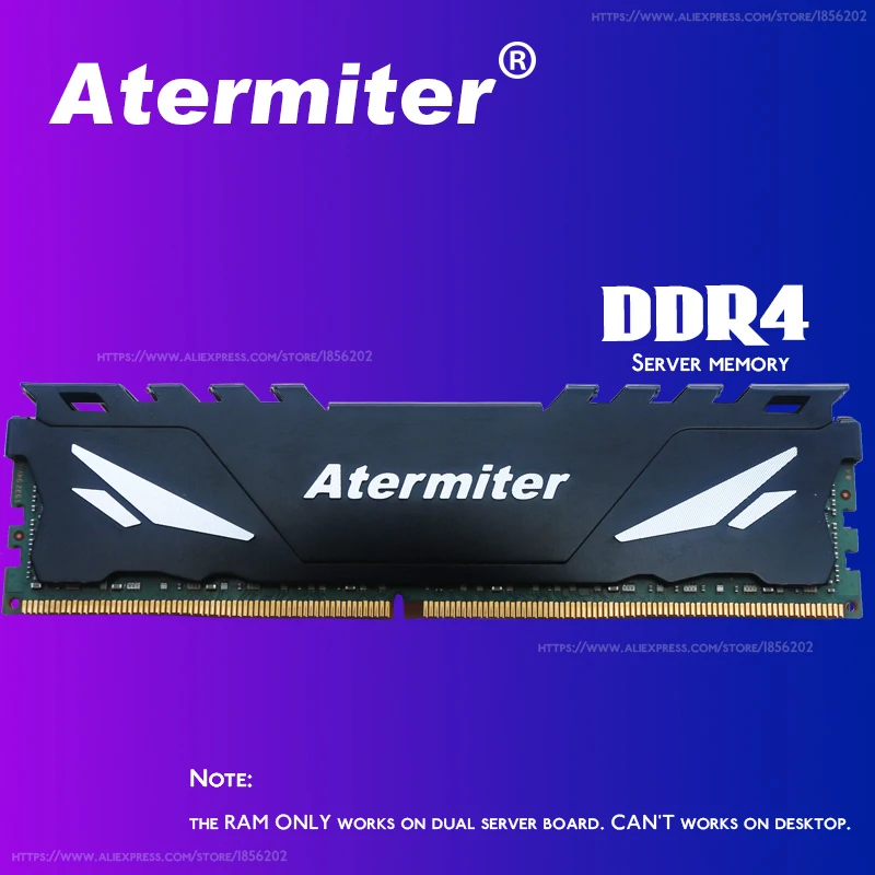 Дънна платка Atermiter Dual X99 с процесор в LGA 2011-3 XEON E5 2640 V3 *2 с комбиниран комплект сървър памет 2pcsX8GB = 16 GB DDR4 3200 Mhz . ' - ' . 3