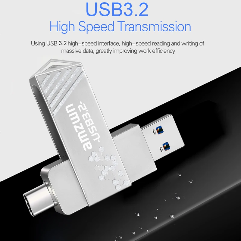 USB3.2 Високоскоростни USB Type-C OTG Shell Life водоустойчив 250-550 Mbps за таблети, лаптопи, мобилни телефони . ' - ' . 0