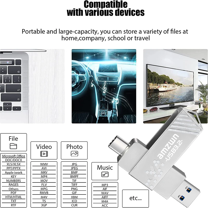 USB3.2 Високоскоростни USB Type-C OTG Shell Life водоустойчив 250-550 Mbps за таблети, лаптопи, мобилни телефони . ' - ' . 1