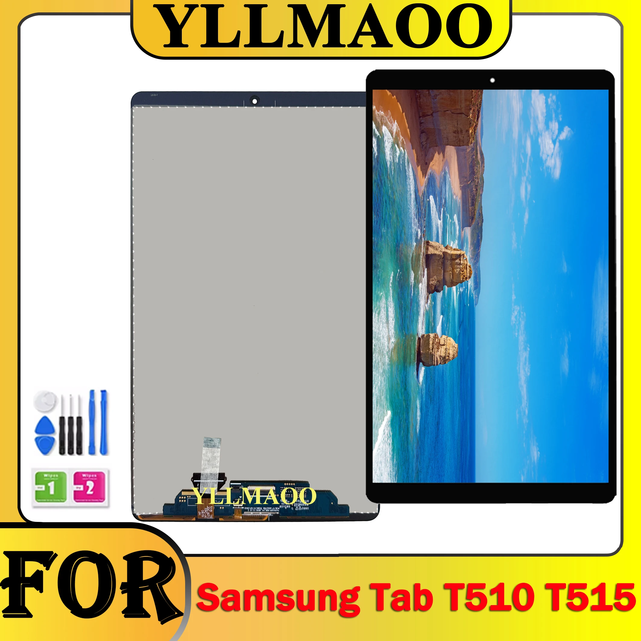 Ремонт 10.1-инчов LCD-дисплей на Samsung Galaxy Tab A 10,1 (2019) WIFI T510 SM-T510 T510N T517 T515 LCD дисплей със Сензорен екран За Пълно Сглобяване . ' - ' . 0