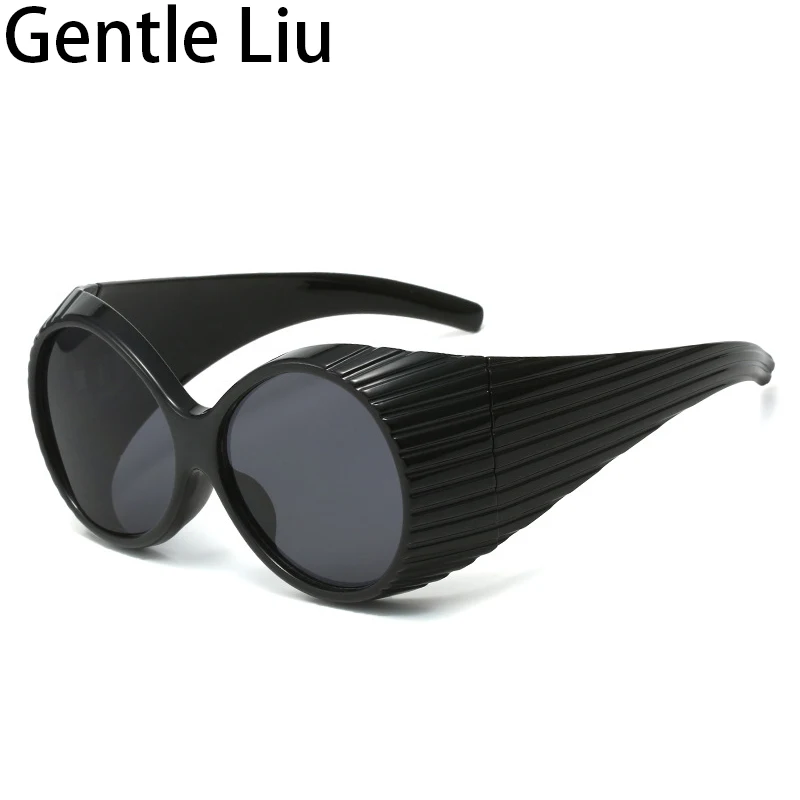 Повече от големи кръгли слънчеви очила в стил steampunk за жени и мъже, 2023, Нови модни слънчеви очила в ретро стил, 2000-х, Женски vintage слънчеви очила в стил пънк  . ' - ' . 0