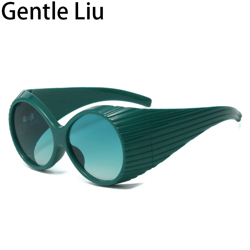 Повече от големи кръгли слънчеви очила в стил steampunk за жени и мъже, 2023, Нови модни слънчеви очила в ретро стил, 2000-х, Женски vintage слънчеви очила в стил пънк  . ' - ' . 3