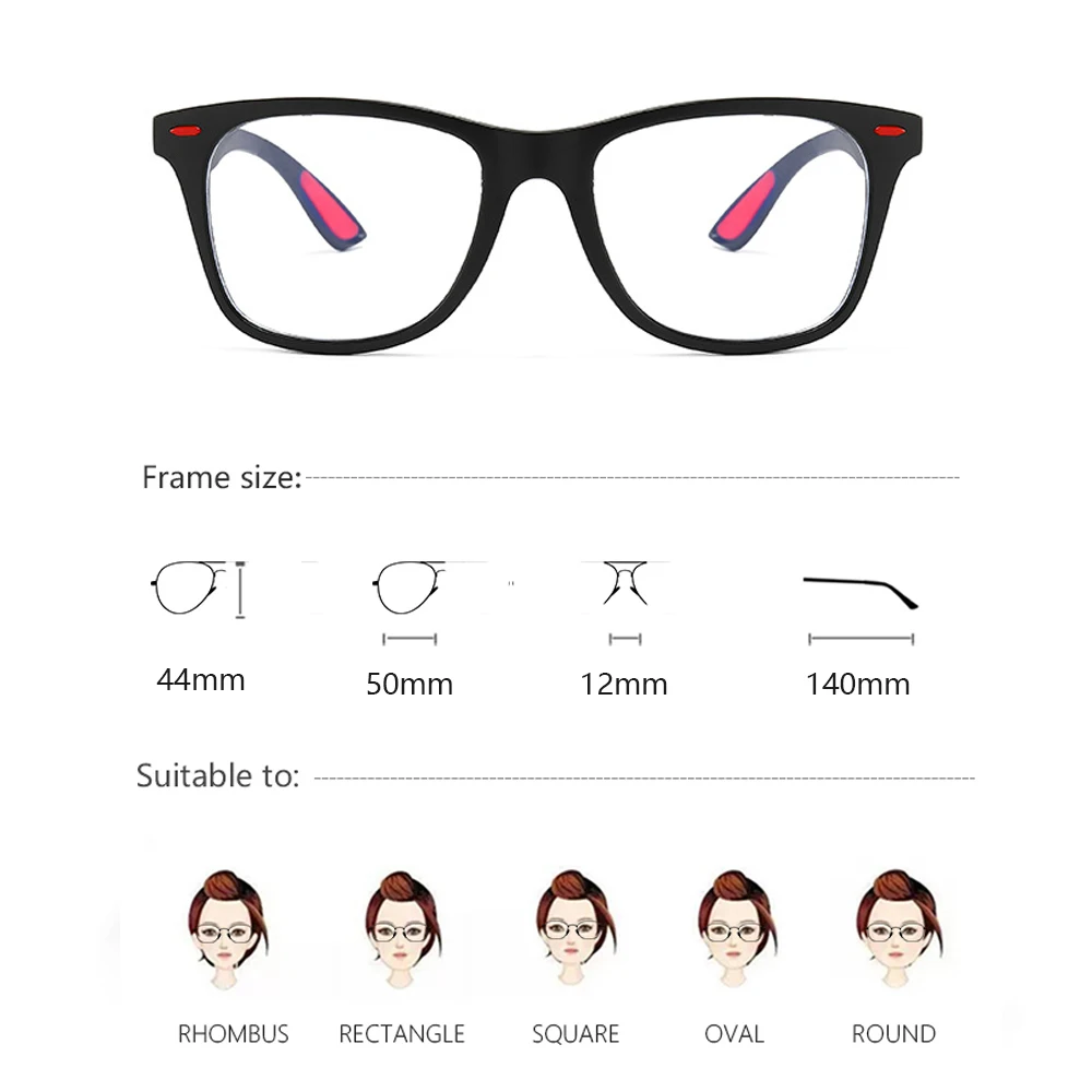 Нова марка, Дизайнерски очила с защита от синя светлина За Мъже И жени, Компютърни игри Очила, блокиране на радиация, Квадратни Очила . ' - ' . 1