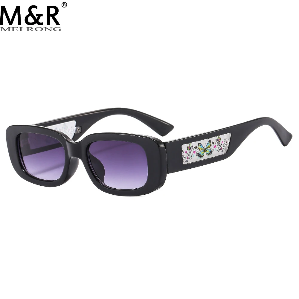 2023 Нови Дамски Квадратни слънчеви очила Simplicity С широки рамки в стил мозайка в рамките на Ретро Мода декоративни очила . ' - ' . 3