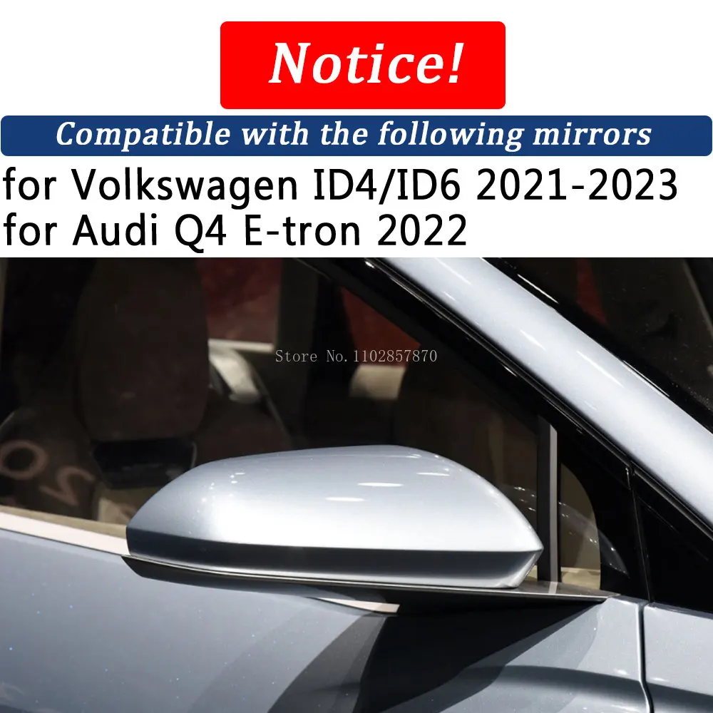 Капакът на огледалото за задно виждане за Audi Q4 E-tron 2022 2023 От Настоящето Въглеродни Влакна, Странични Огледално Мивки, Допълнителна Рамка, Подмяна на своята практика, Протектор . ' - ' . 2