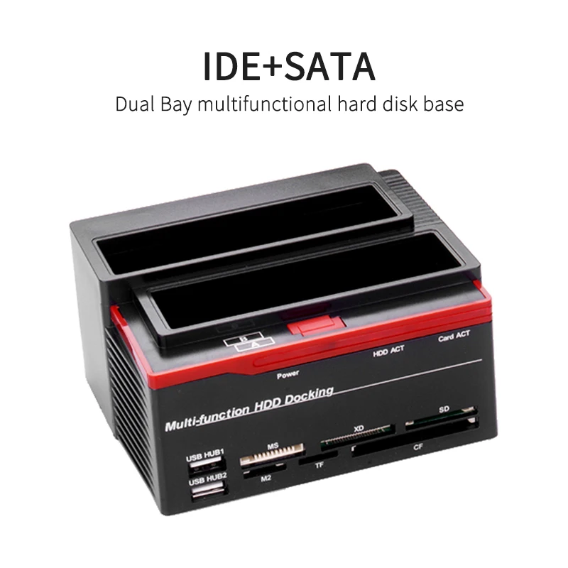 1/2/3ШТ SATA IDE Докинг станция за твърд диск на Корпуса на твърдия диск HDD SSD Външен HD четец на карти и USB хъб OTB/OTC Offline . ' - ' . 1