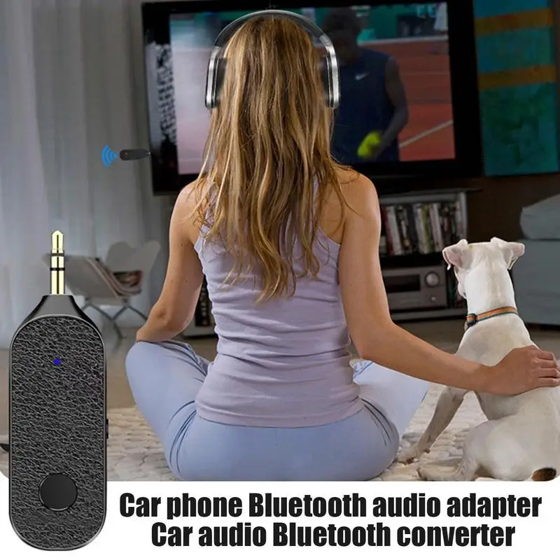 Авто Безжичен Аудиопередатчик Аудиоприемник Предавател 3,5 мм на Син Зъб Адаптер за Кола 2 В 1 Безжични Aux Син Зъб . ' - ' . 1