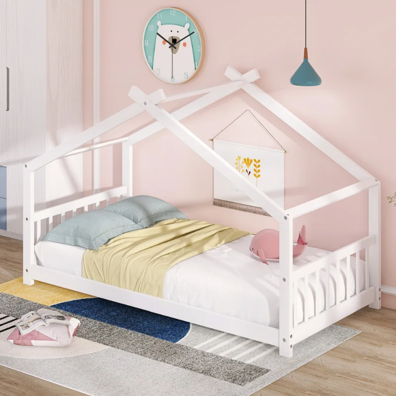 Двухразмерная легло за дома, дървени легла \ Бял Масив бяло дърво [в наличност в САЩ] . ' - ' . 0