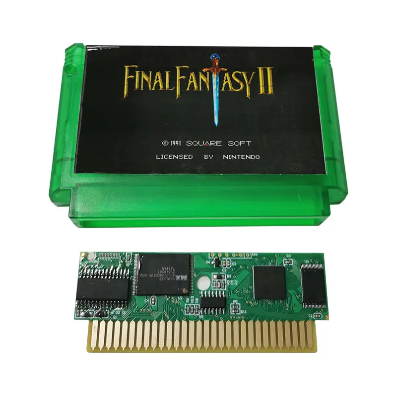 8-битова игра касета Final Fantasy 2 ФК за 60-контакт телевизионна игра конзола . ' - ' . 0