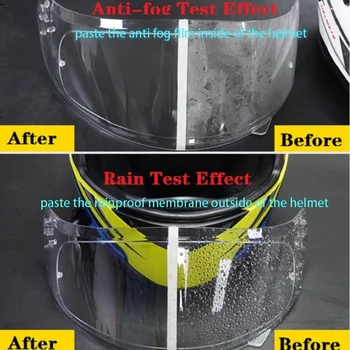 Универсален мотоциклет шлем със защита от замъгляване и дъжд, трайно нанопокрытие, стикер, филм, аксесоари за каска