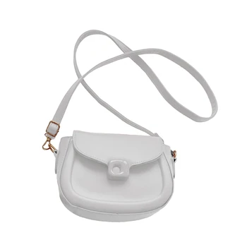 Однотонная Женствена чанта през рамо, просто женствена чанта през рамо, дамски чанти, изкуствена кожа, Модерна чанта 517D