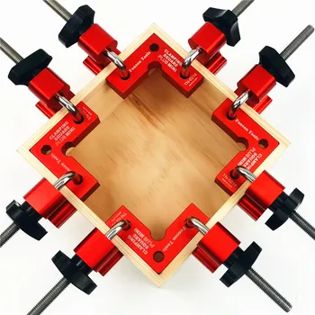 4 Комплект мини-дървообработващи правоъгълен позиционирующего затягане с точност 90 градуса, битумен квадратен строително дърводелски квадрат