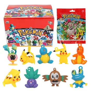 24 пакет(и)/кутия, набор от играчки с фигура pokemon, аниме, модел Пикачу, играчки, подарък за рожден ден за деца