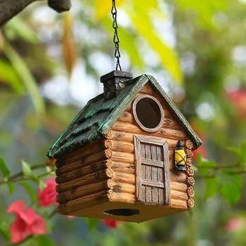 Украса на градина, къщичка за птици-папагали, зимни изолация, подвесное bird ' s nest, изделия и декорации от смола