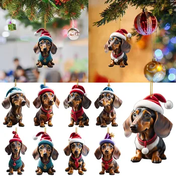 Мультяшная Сладко кученце 2023 Коледна украса, Подвесное декорация, Подарък, Коледна Подвесная елха, Персонални окачване, Играчки за партита