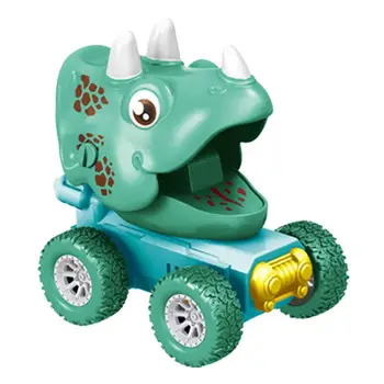 Cartoony играчка динозавър, дърпане назад за пишеща машина, Реалистични пишеща машина от серия Динозаври, Мини машини-динозаври, детски играчки за деца, Инерционная играчка за Рожден Ден