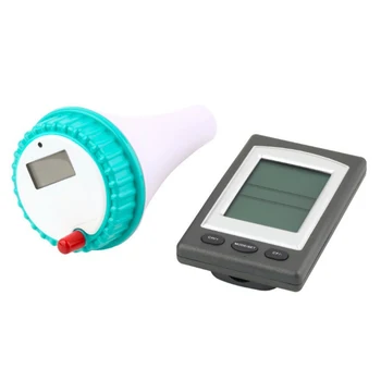 Безжична плаващ термометър за басейна, лесно за четене, най-Добрият Слънчев дистанционно цифров открит плаващ термометър за водата в басейна