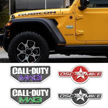 3D Метал Call Of DUTY MW3 Емблемата на Иконата на Етикети Автомобилен Стайлинг за Jeep Wrangler и Grand Cherokee Liberty PHEV Patriot, Compass Dodge