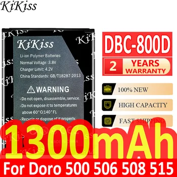 KiKiss 1300 mah Dbc-800d Батерия за Doro 500 506 508 509 510 515 6520 6030 Батерия за МОБИЛЕН ТЕЛЕФОН + номер за проследяване