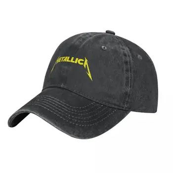 Шапки Metallicas Heavy Metal Band шофьор на камион Hats Неща Реколта Потертая Промытая шапка За възстановяване на предишното положение за Мъже И Жени Регулируем