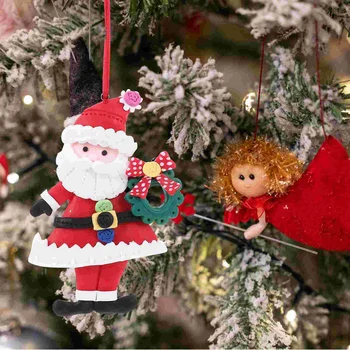 Подпори за Коледно парти Висящи Украшения на Вратата на Коледно Дърво Глинено Интериор Декори Старейшина