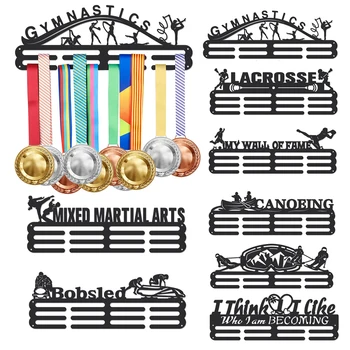 Закачалка за медала по художествена гимнастика, витрина за момичета, стрии, Държач за спортни медали, Iron рафтове за медали на състезания по 40 +