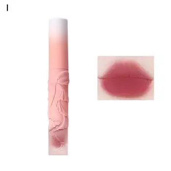 Хидратиращ гланц за устни, Устойчиви Хидратиращ глазура за устни Удобен за облекчение през целия ден с лесен за боядисване на ягодова пяна телесен цвят с незалепващо покритие за устни