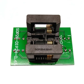 Висококачествен програмист чип SSOP8 (28)-0,65 Жак адаптер за DIP20 и DIP8 Ots8 (28)-0,65-01 Чип за видео-аудиоинтерфейса