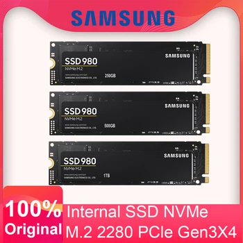 Оригинален SAMSUNG 980 SSD NVMe M. 2 2280 250GB 500GB 1TB Вътрешен твърд диск TLC PCIe Gen 3,0x4 Твърд диск за Десктоп
