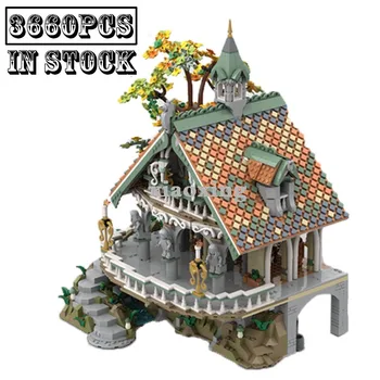 Нова MOC Трилогия Elven Кралство Последната Къща Къщата е Подходяща 10316 Средновековен Замък от Блокчета Сцена на Филм Модел на Война Играчки за Деца Подаръци за Рожден Ден