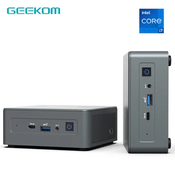 Мини PC GEEKOM Mini IT11 с i7-11390H (до 5.0 Ghz) 16 GB dual SSD-памет DDR4 512G Windows 11 Pro с поддръжка на 4K UHD с двойно WiFi 6
