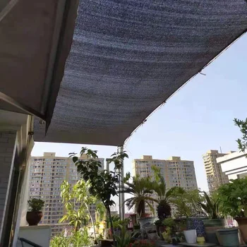 Мрежа за засенчване на френските прозорци на балкона, здраво утолщающий слънцезащитен крем, солнцезащитная завеса за растенията на открито