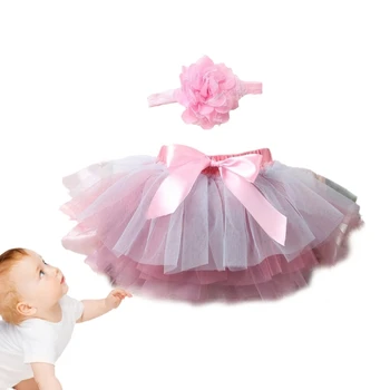 Сетчатое рокля за новородени момичета, костюм за фотосесията, Комплект Облекло, Пола за малки момичета