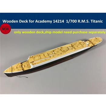 Дървена палуба в мащаб 1/700 за модели набиране на кораба Academy 14214 R. M. S. Титаник CY700018