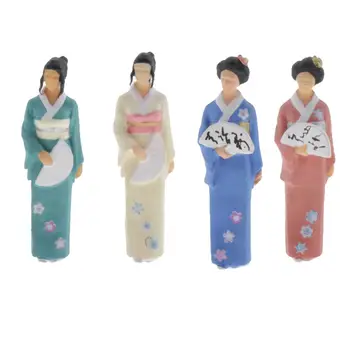 Сценарная модел на японските жени е 1: 64 за група играчки за