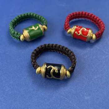 YS Нов пръстен Тибет Бижута Женска Ръка Веревочное пръстен Откритие, което Може да се върти