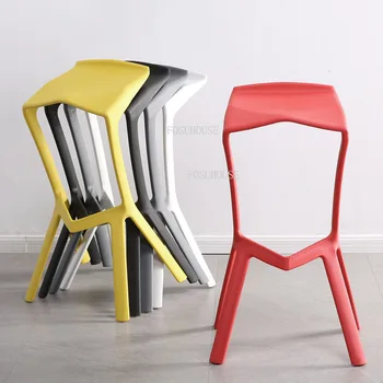 Модерен пластмасов стол бар, творчески бар столове, стол, един бар стол, столове за рецепцията, стол за полагане на открито за кухня Z