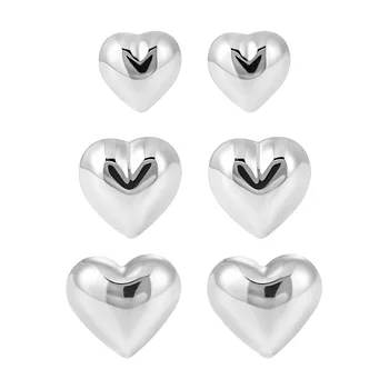 Сега сребро 925 проба, 5 мм ~ 7 мм., обеци-на карамфил във формата на сърце на любовта, За жените, минималистичные обеци S925, изискани бижута, подаръци за момичета