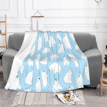 Уважаеми одеяло с участието на мультяшного мечка, Фланелевое пролет-есен мултифункционален топло одеяло за дома, спални, Плюшевое коварен одеяло