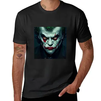 Нова тениска Angry Joker, тениски с графичен дизайн, тениски, мъжки тениски, ежедневни стилни