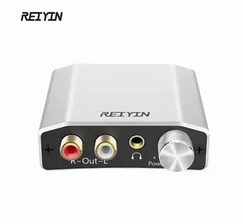 Reiyin 192 khz 24 bit, Audio DAC Toslink Коаксиален адаптер за слушалки RCA за игрални устройство PS4 Xbox